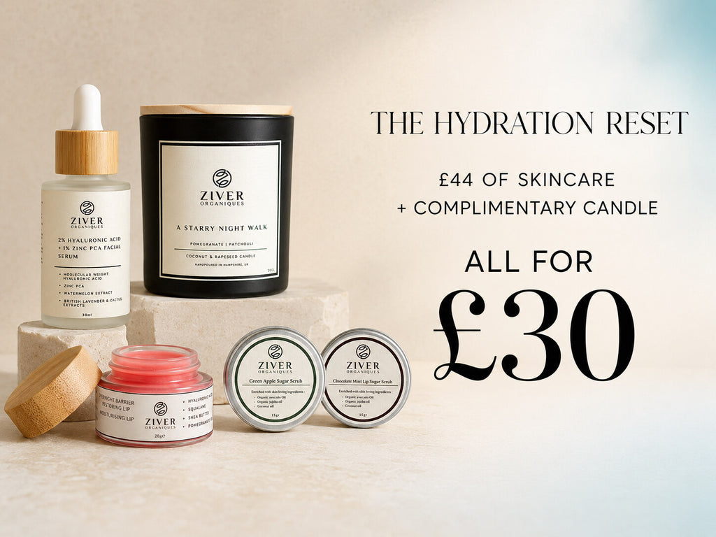 The Hydration Reset – Five-Piece Skincare & Candle Set