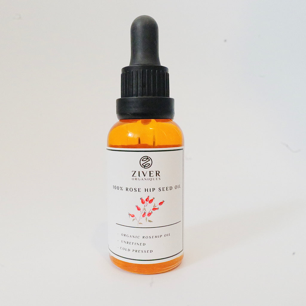 100% Organic Cold-Pressed Rosehip Seed Oil