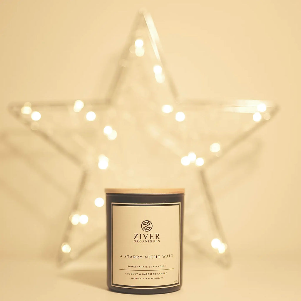 A STARRY NIGHT WALK - Pomegranate & Patchouli Scented Candle