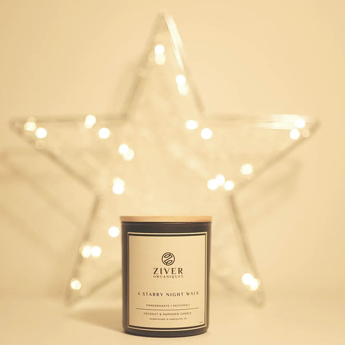 A STARRY NIGHT WALK - Pomegranate & Patchouli Scented Candle