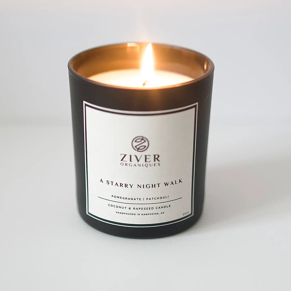A STARRY NIGHT WALK - Pomegranate & Patchouli Scented Candle