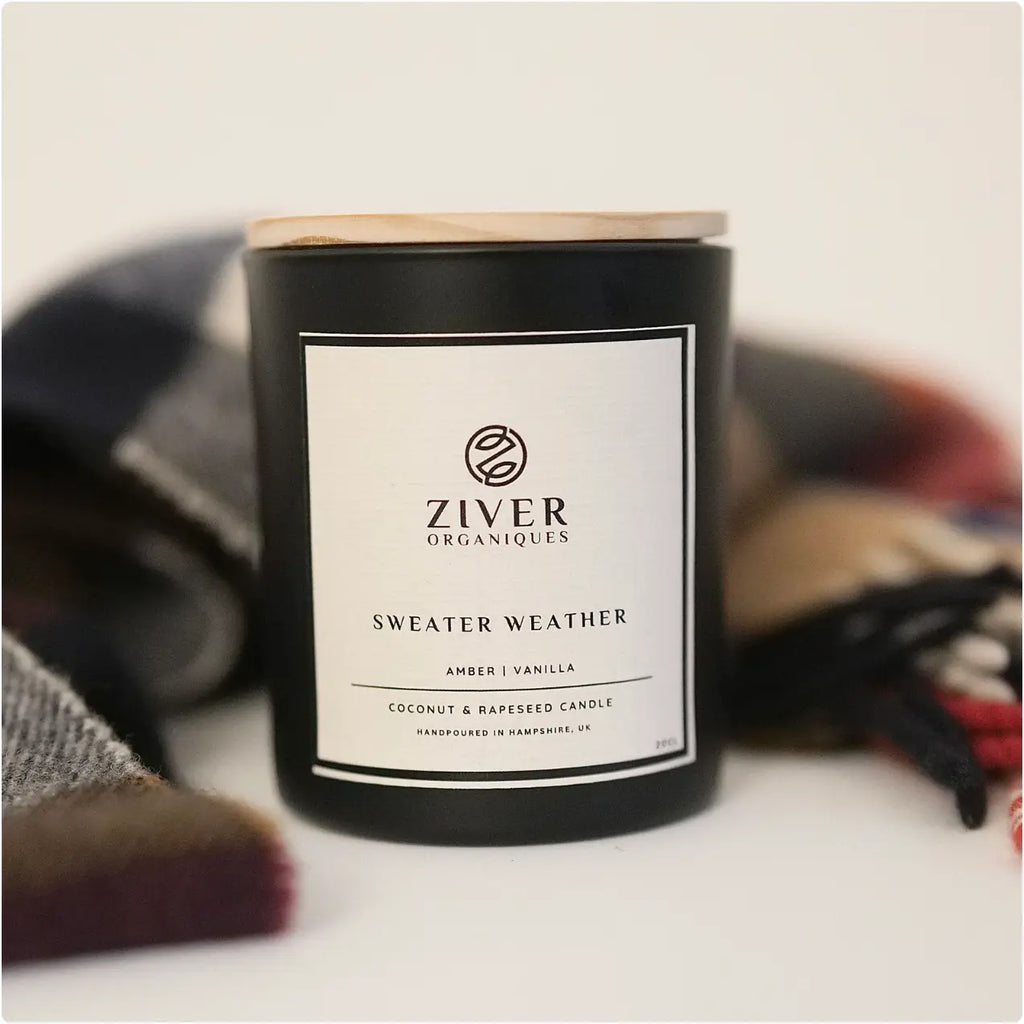 Sweater Weather | Amber Vanilla Scented Candle