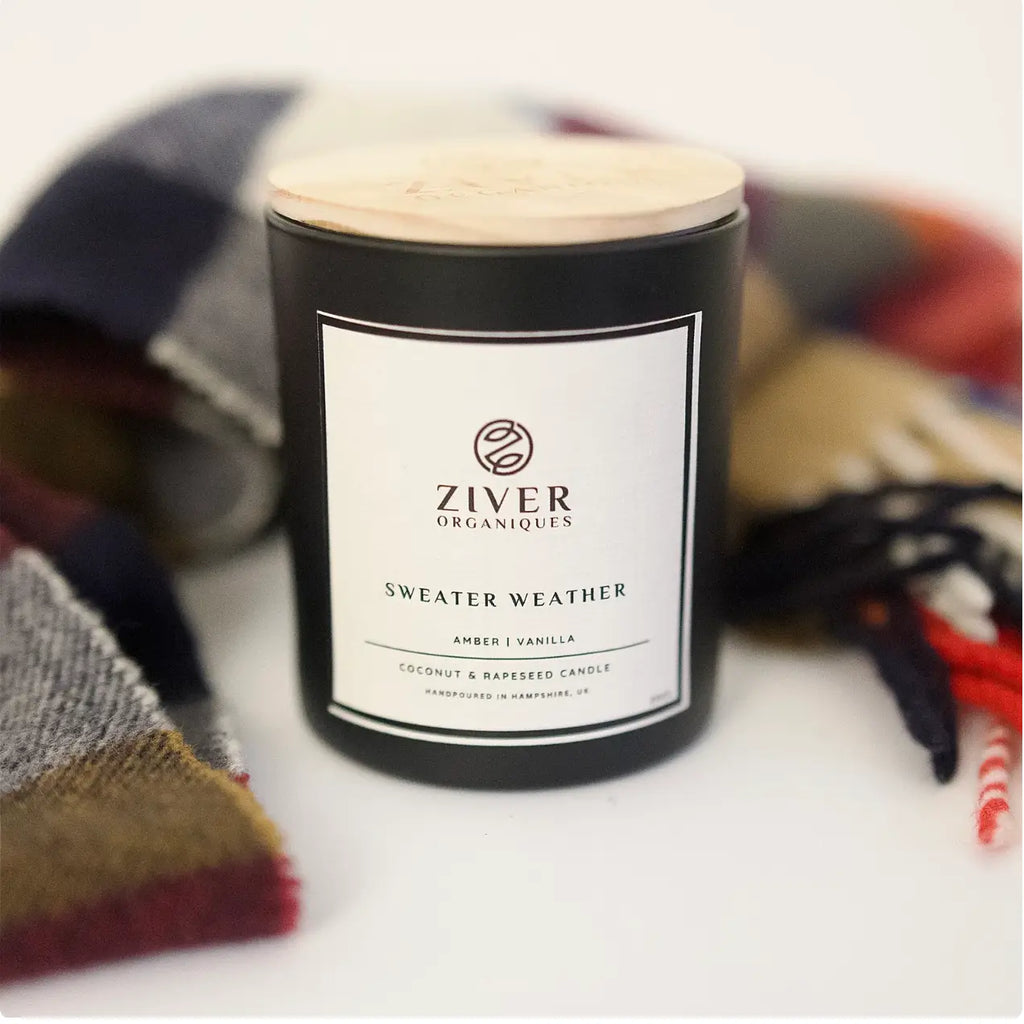 Sweater Weather | Amber Vanilla Scented Candle