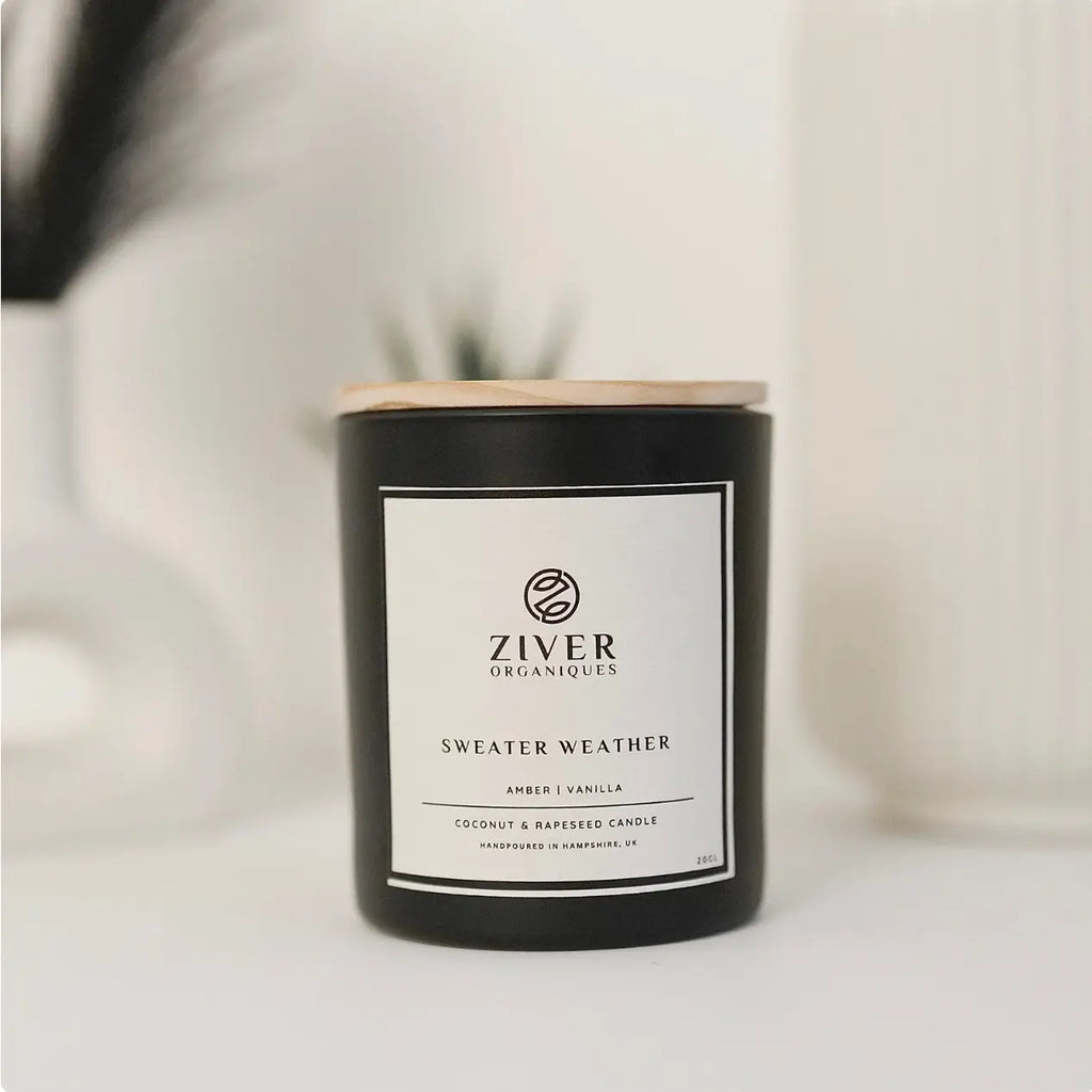 Sweater Weather | Amber Vanilla Scented Candle